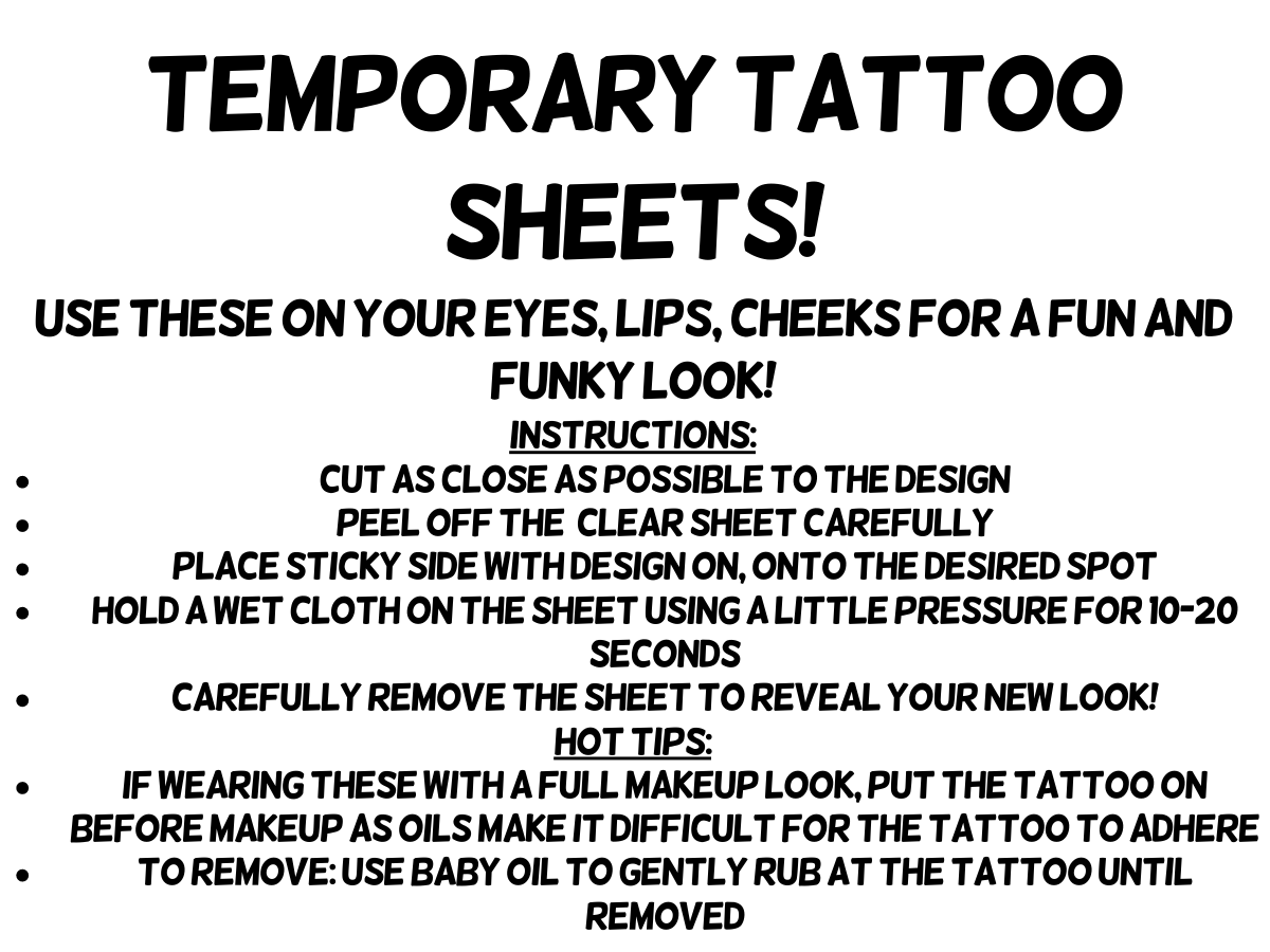 No Fool Temporary Eye Tattoo