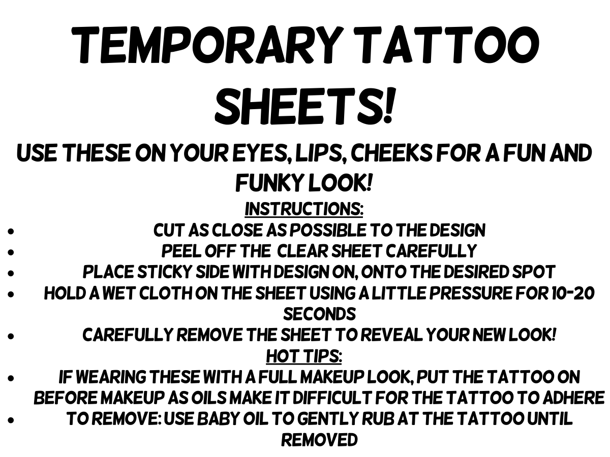 Tatouage temporaire pour les yeux sans idiot 