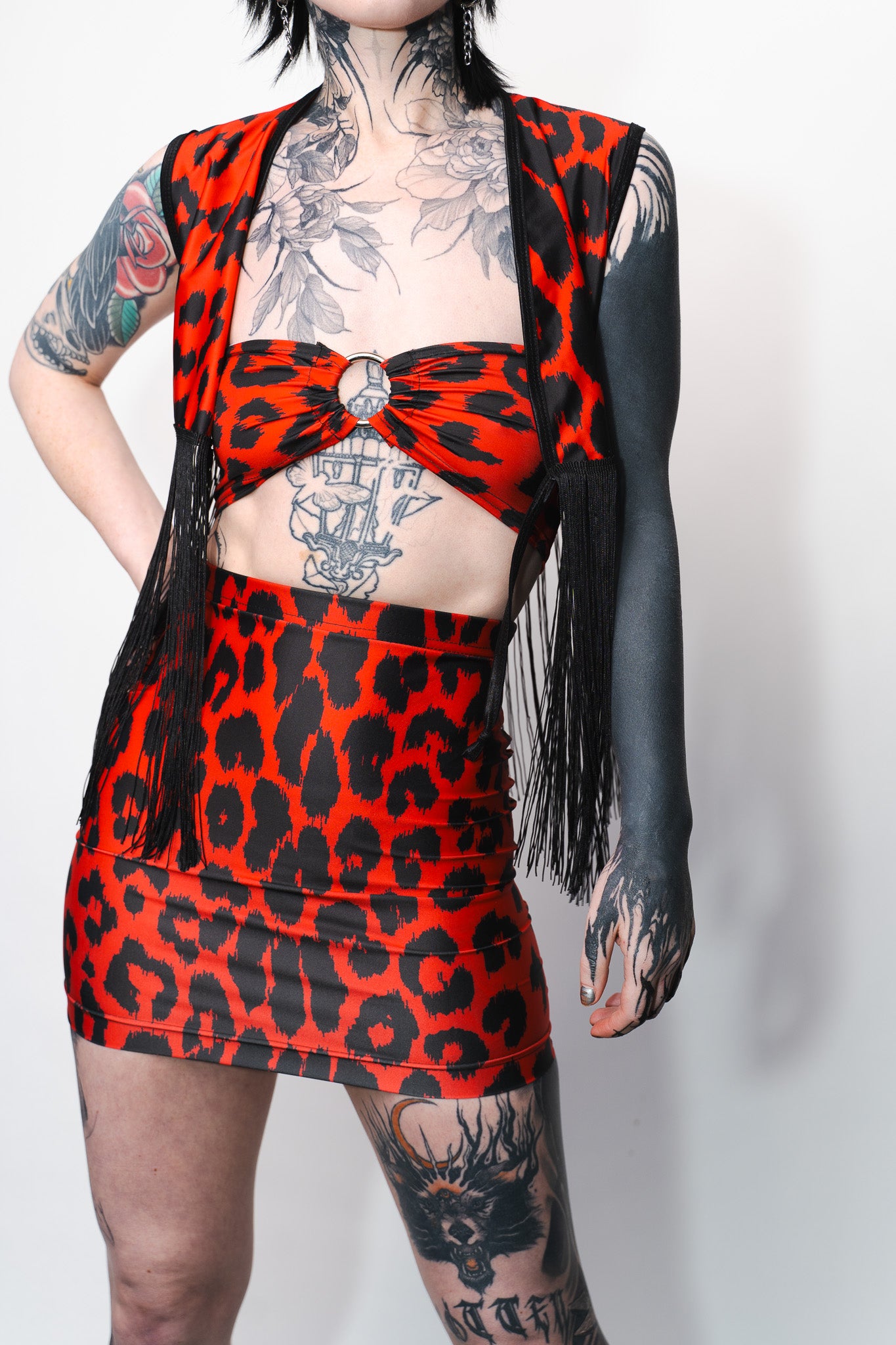 Live & Let Live Fringe Crop Waistcoat