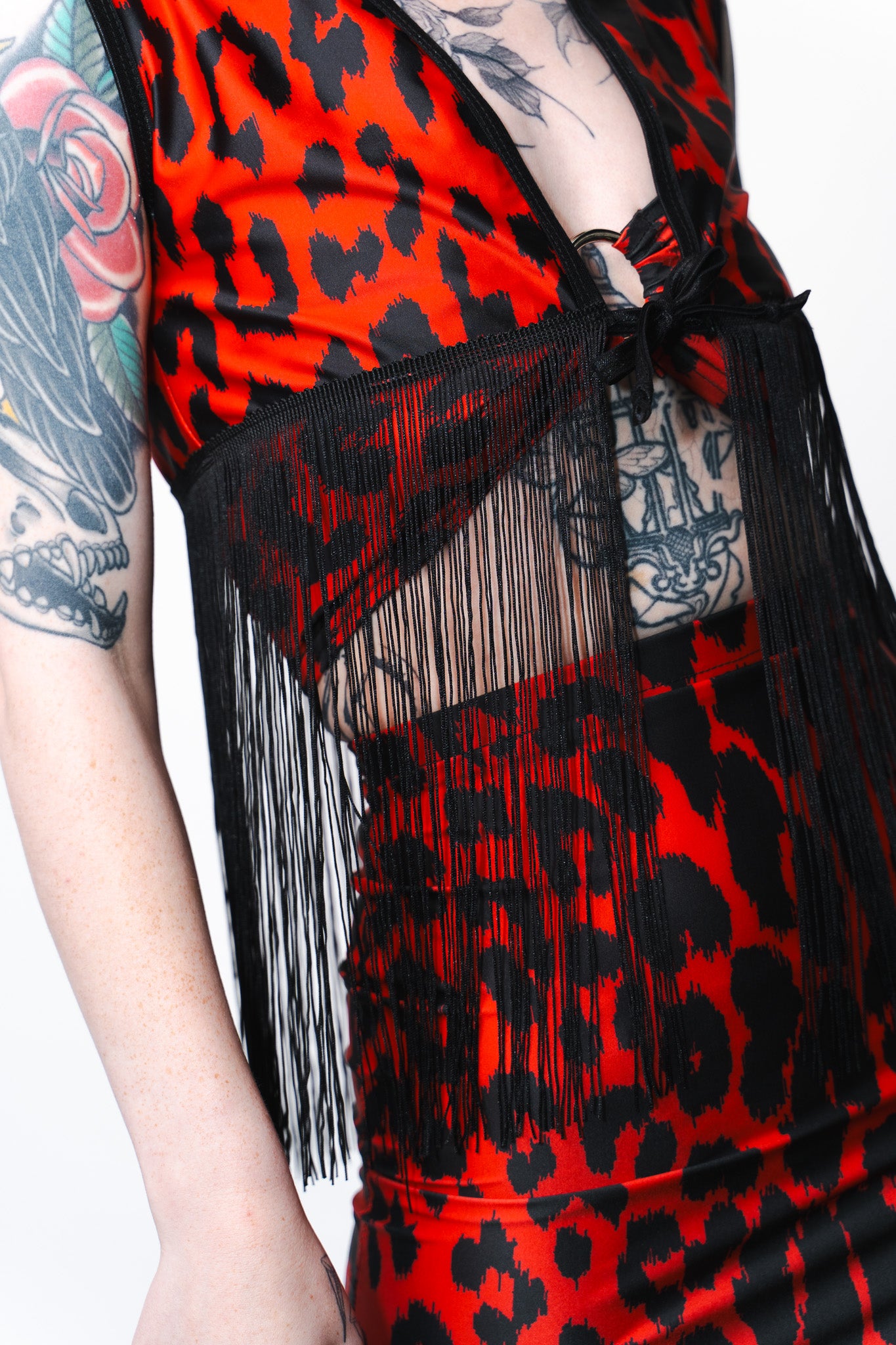 Live & Let Live Fringe Crop Waistcoat