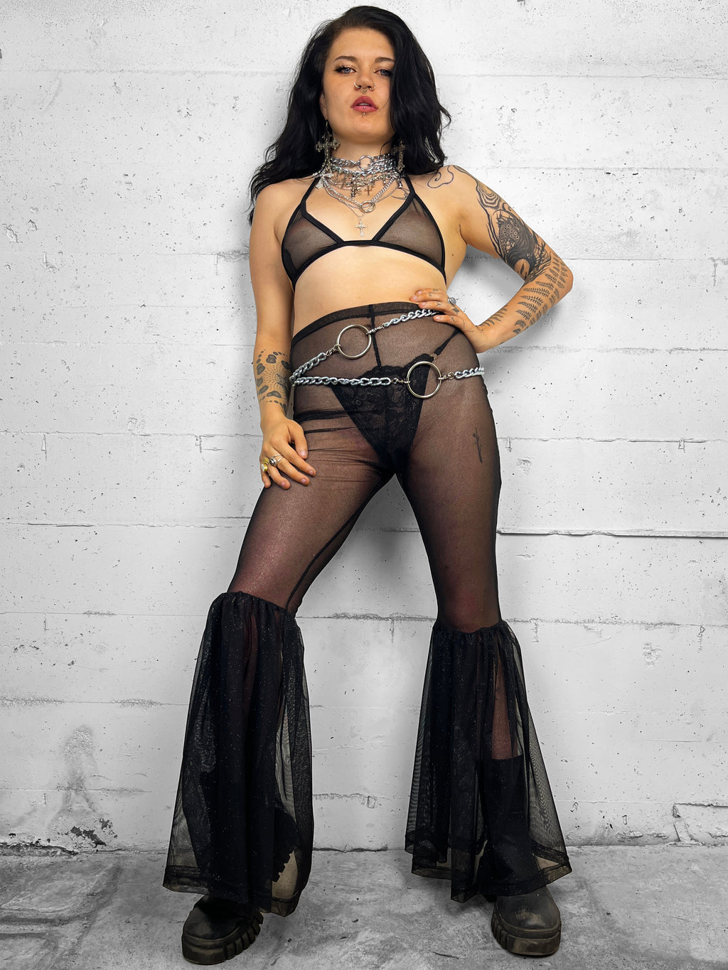 Soutien-gorge transparent pailleté Stargazer