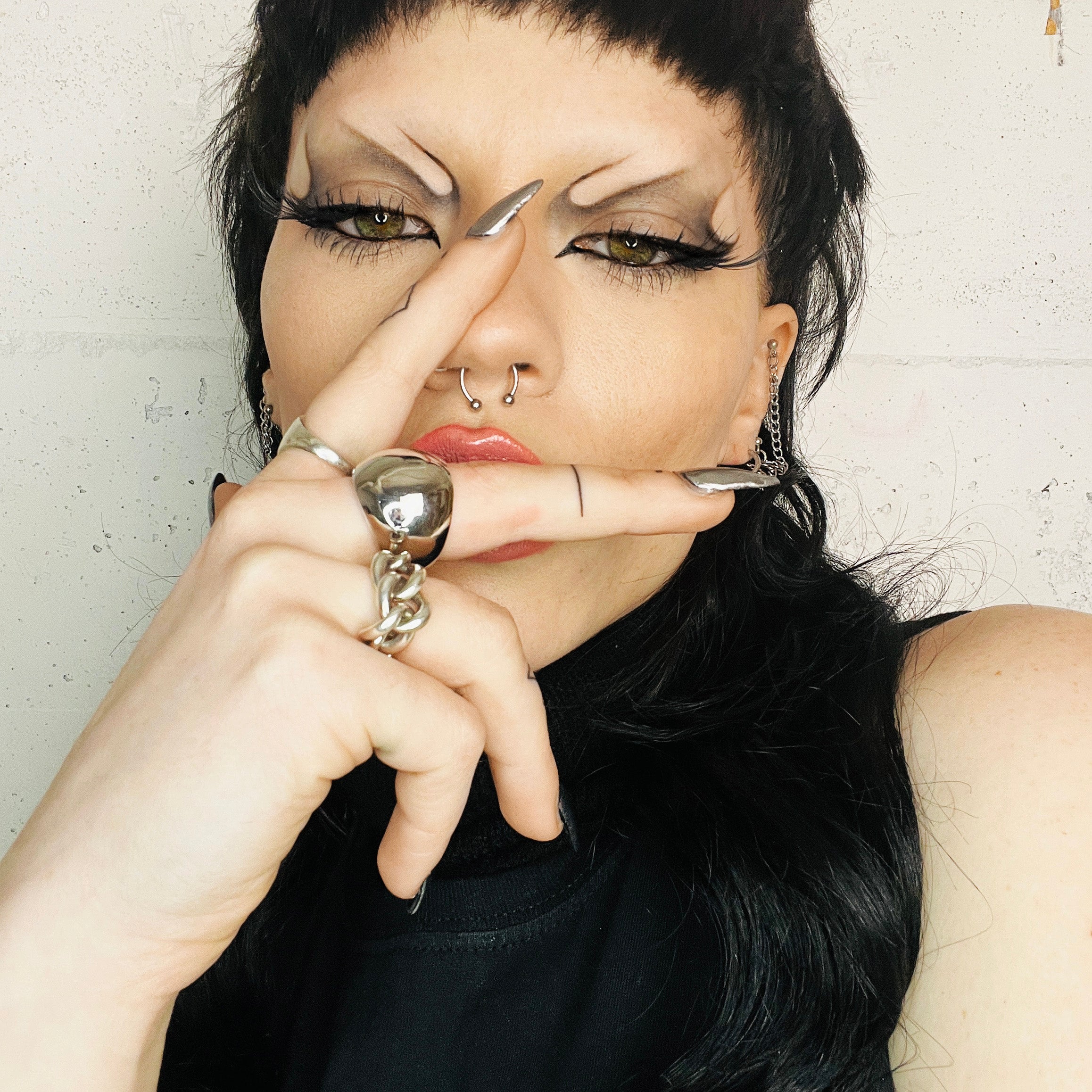 Bague chromée