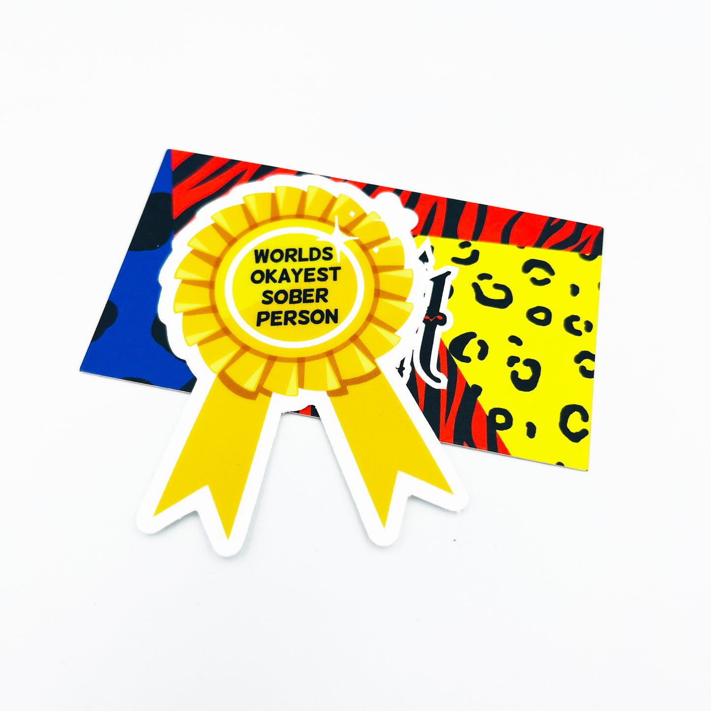 Sober Award Clear Sticker