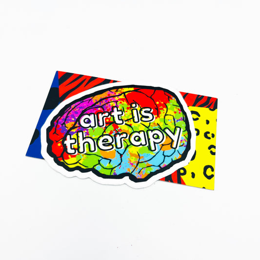 Art Is Therapy Sticker