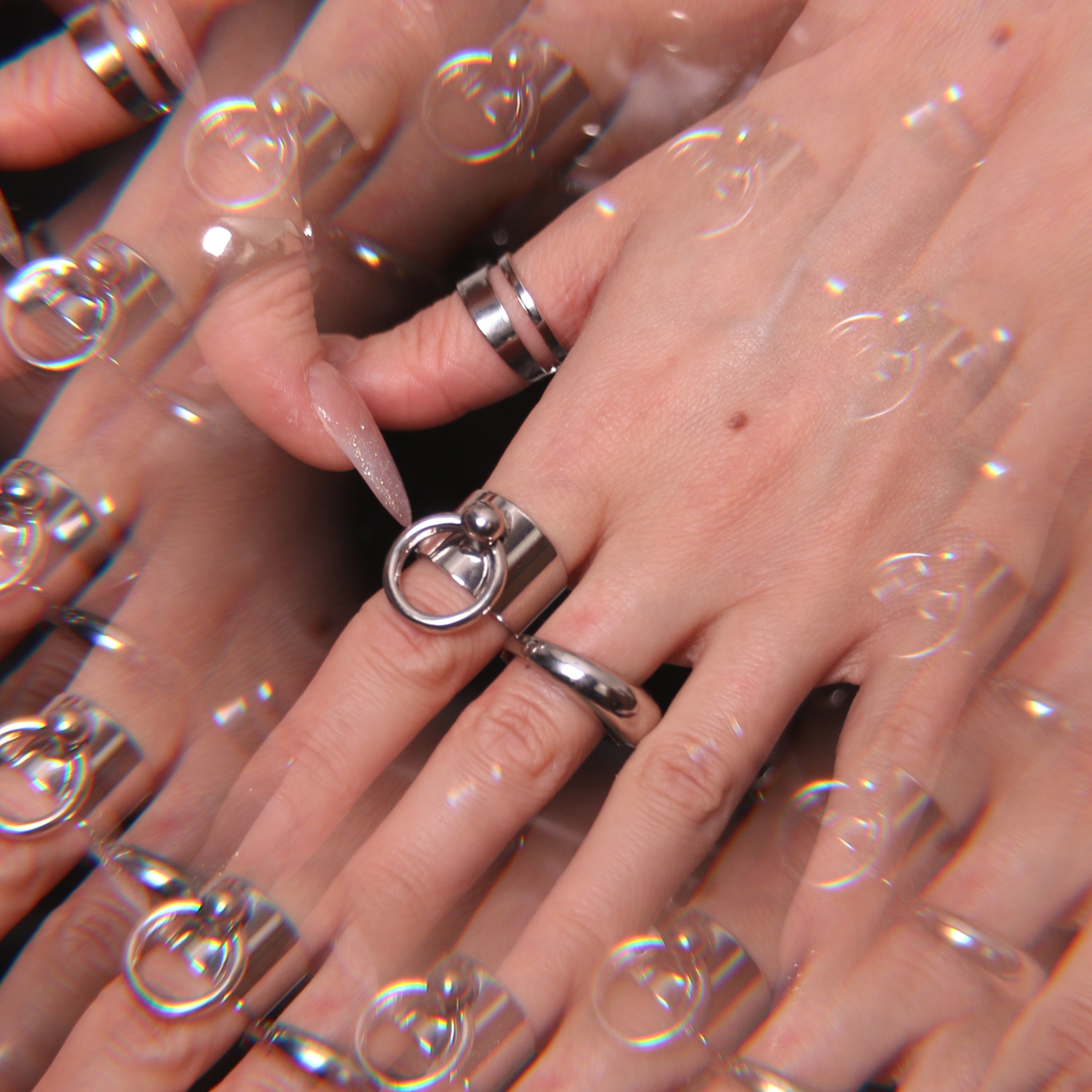 Bague en chrome