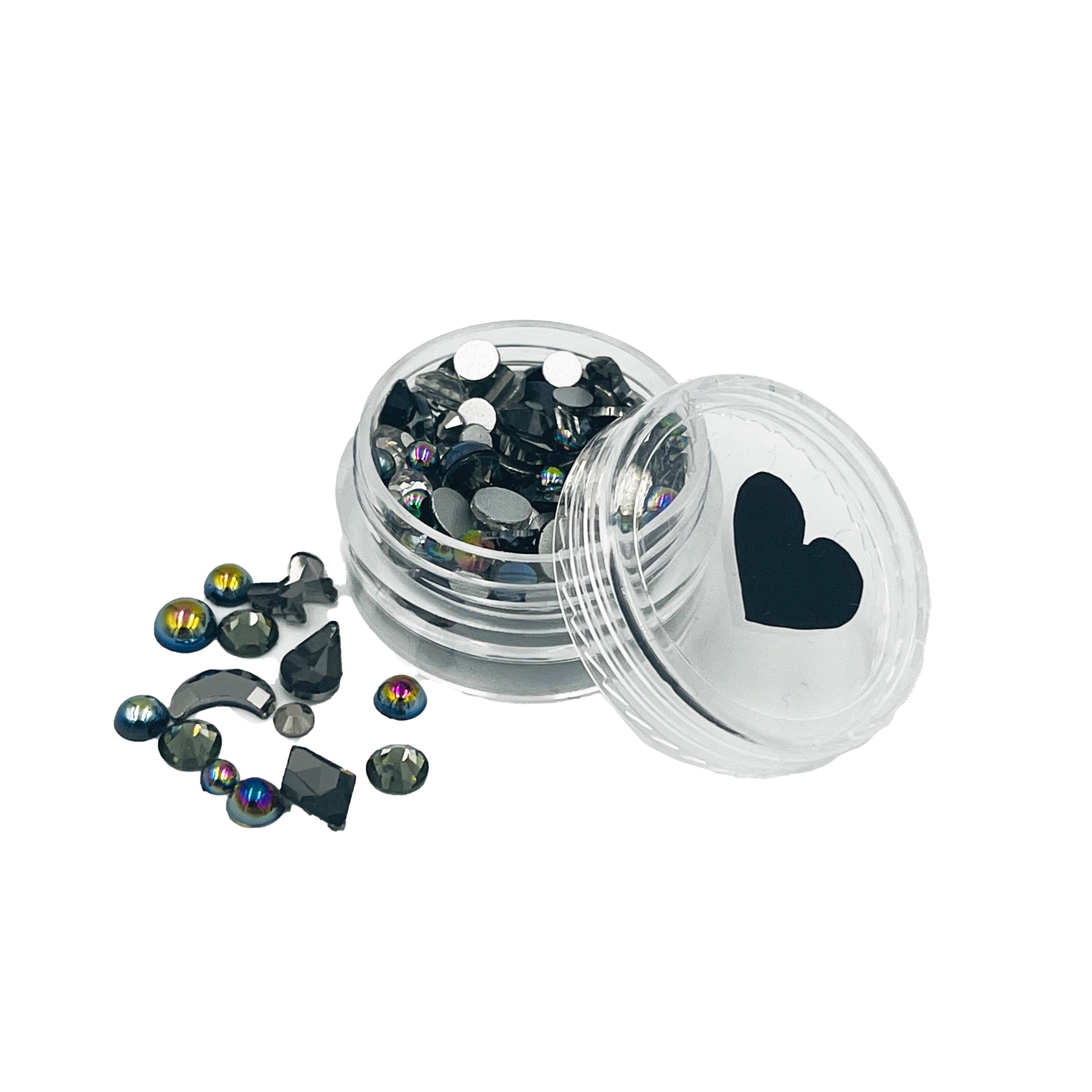 Mélange de strass en obsidienne
