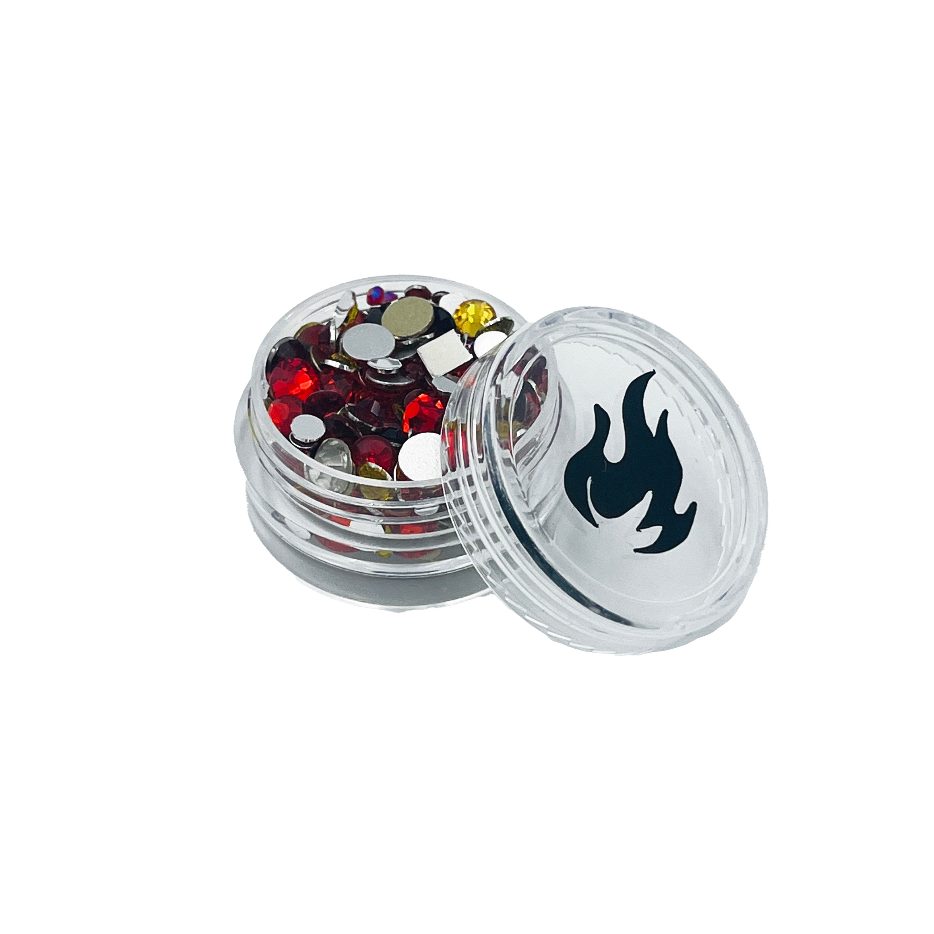 Mélange de strass en flamme