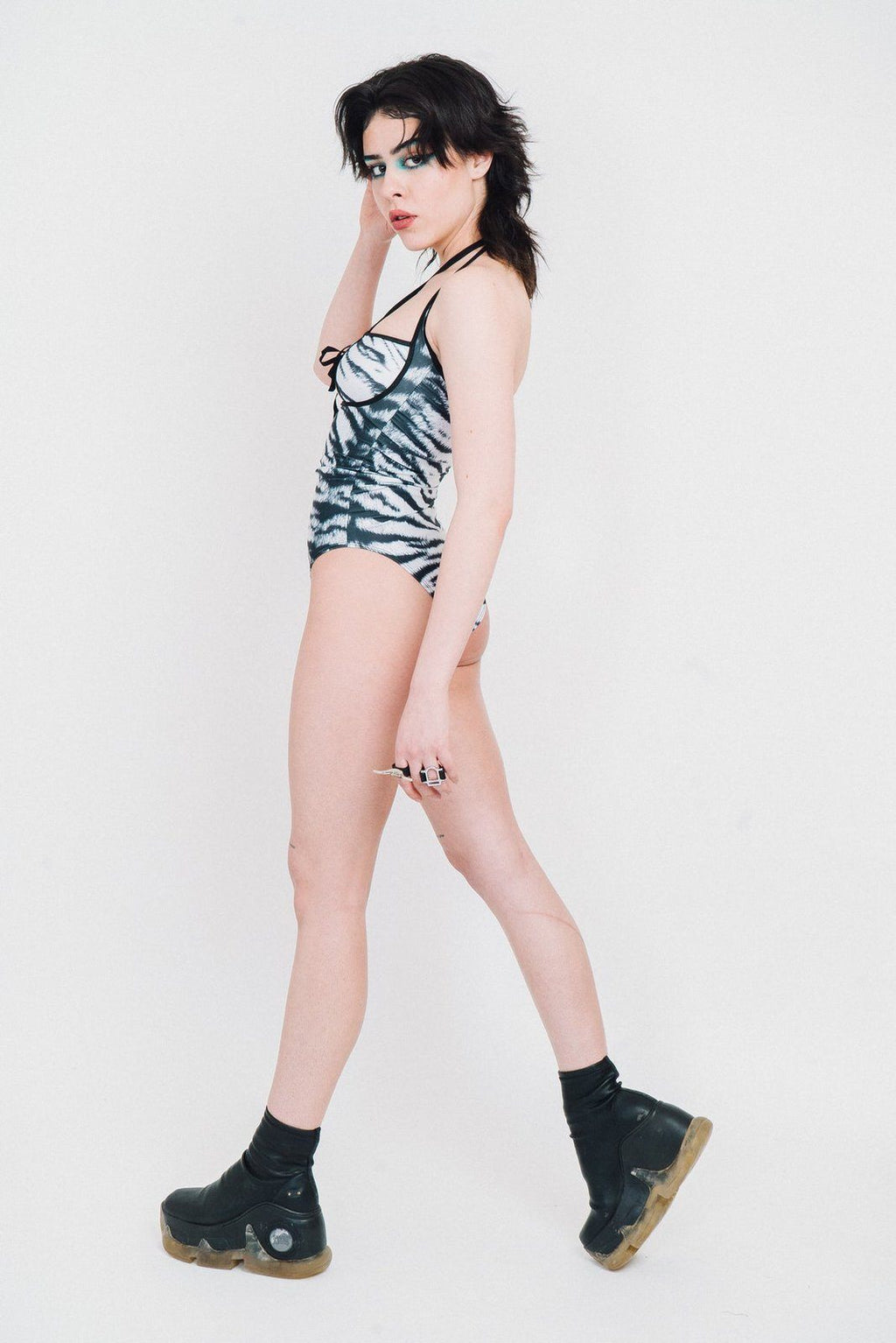 Body fille zèbre 