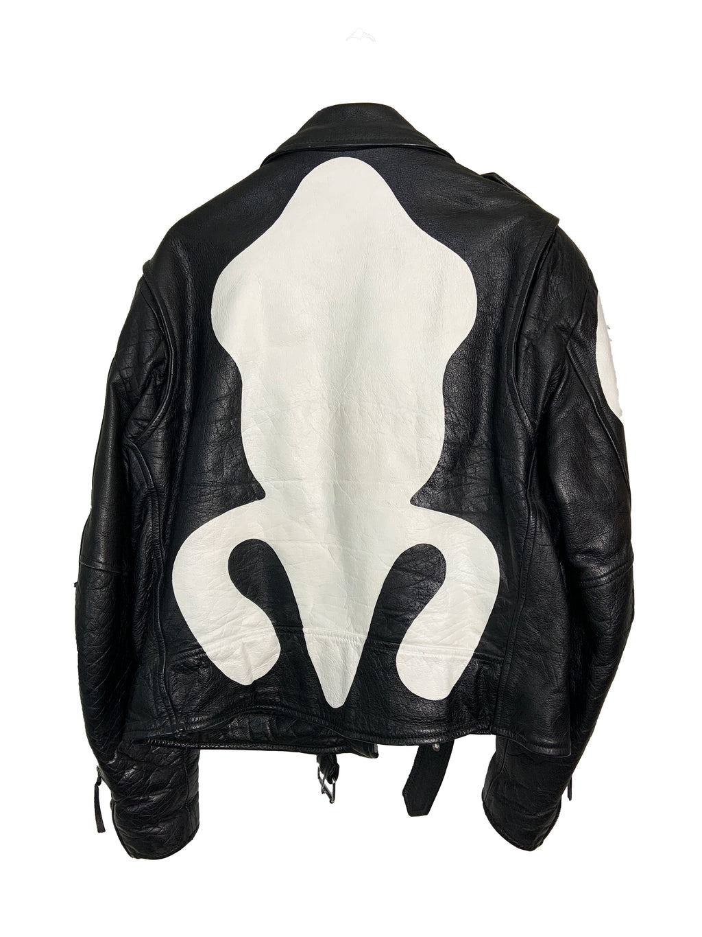 Veste en cuir peinte à la main Tilikum 