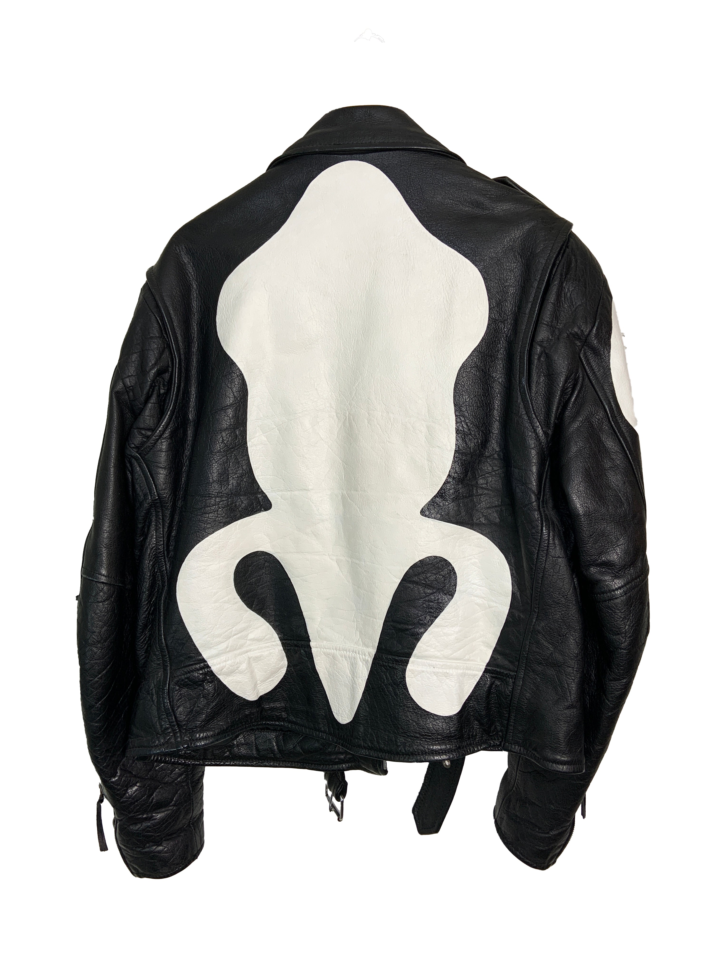 Veste en cuir peinte à la main Tilikum 