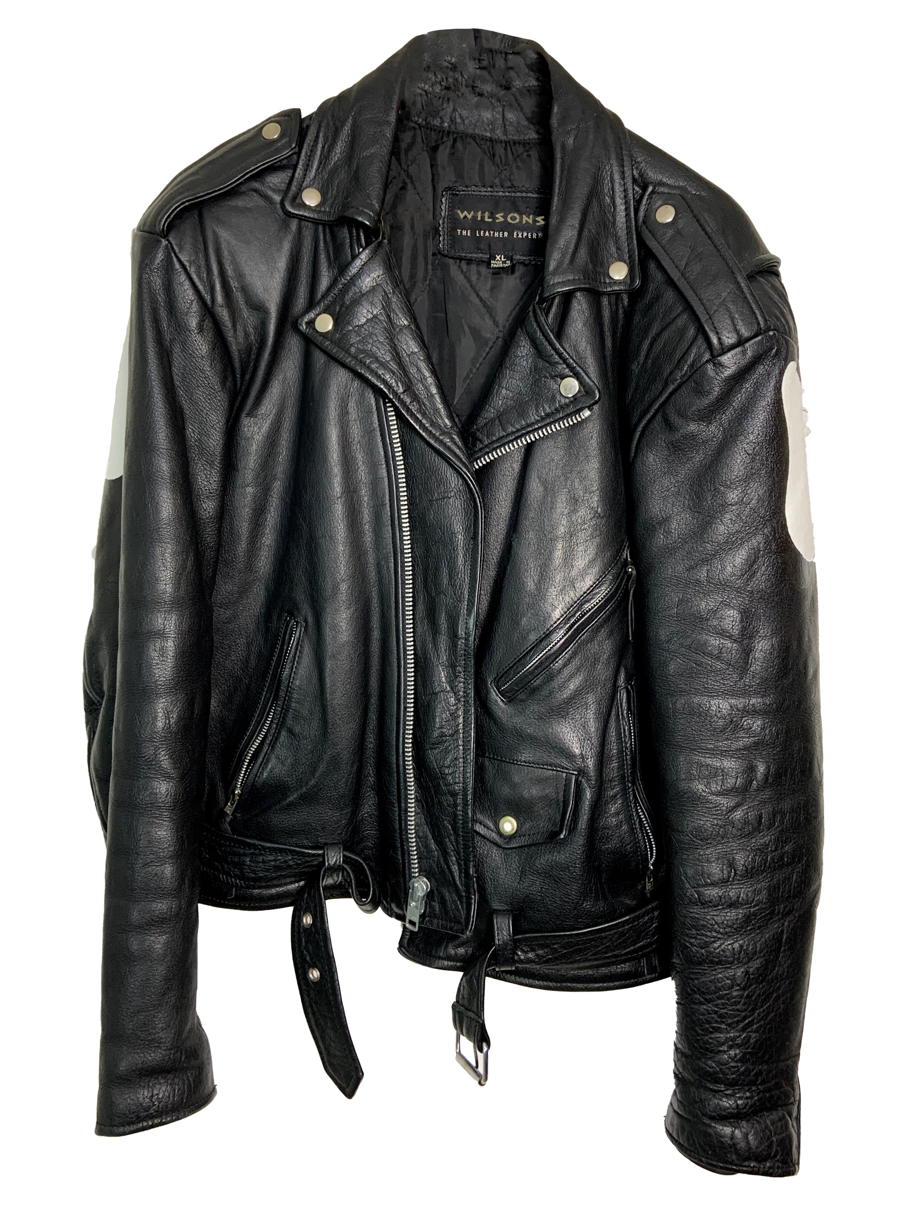 Veste en cuir peinte à la main Tilikum 
