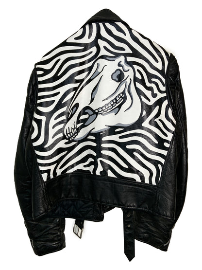 Ded Zebba Handpainted Leather Jacket