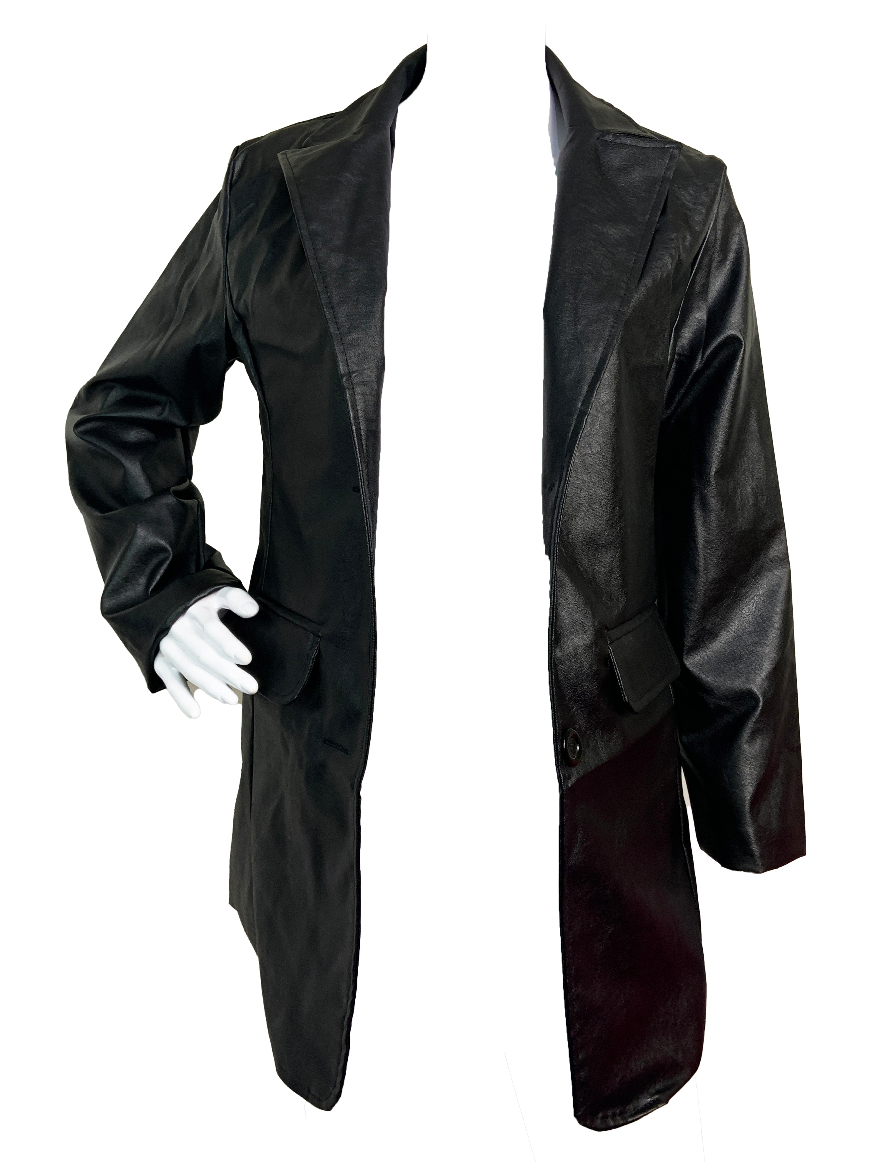 Blazer en cuir vegan tueur 