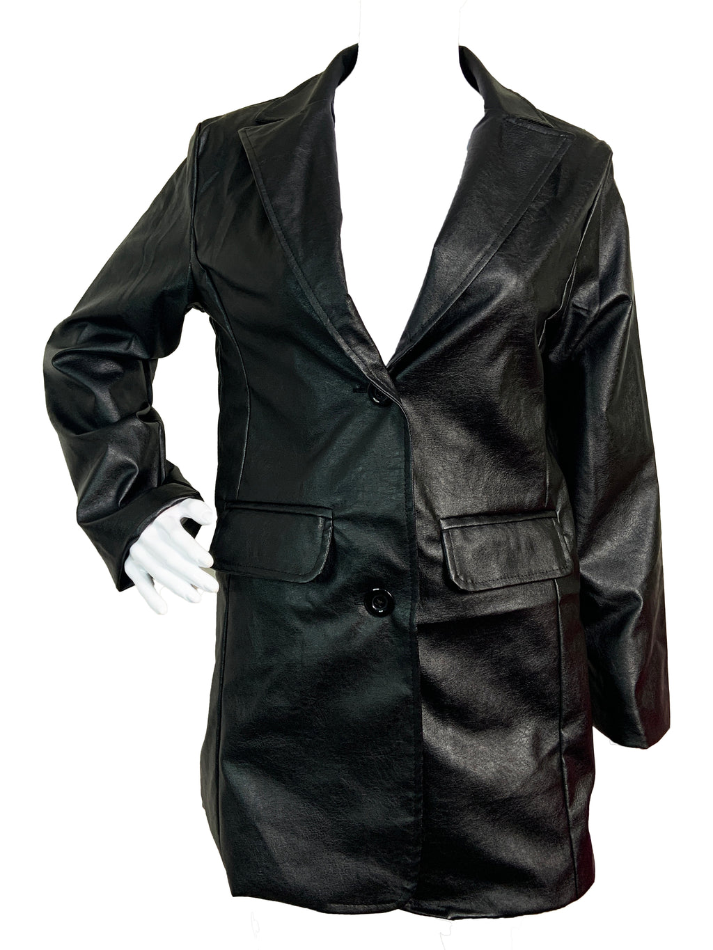Blazer en cuir vegan tueur 