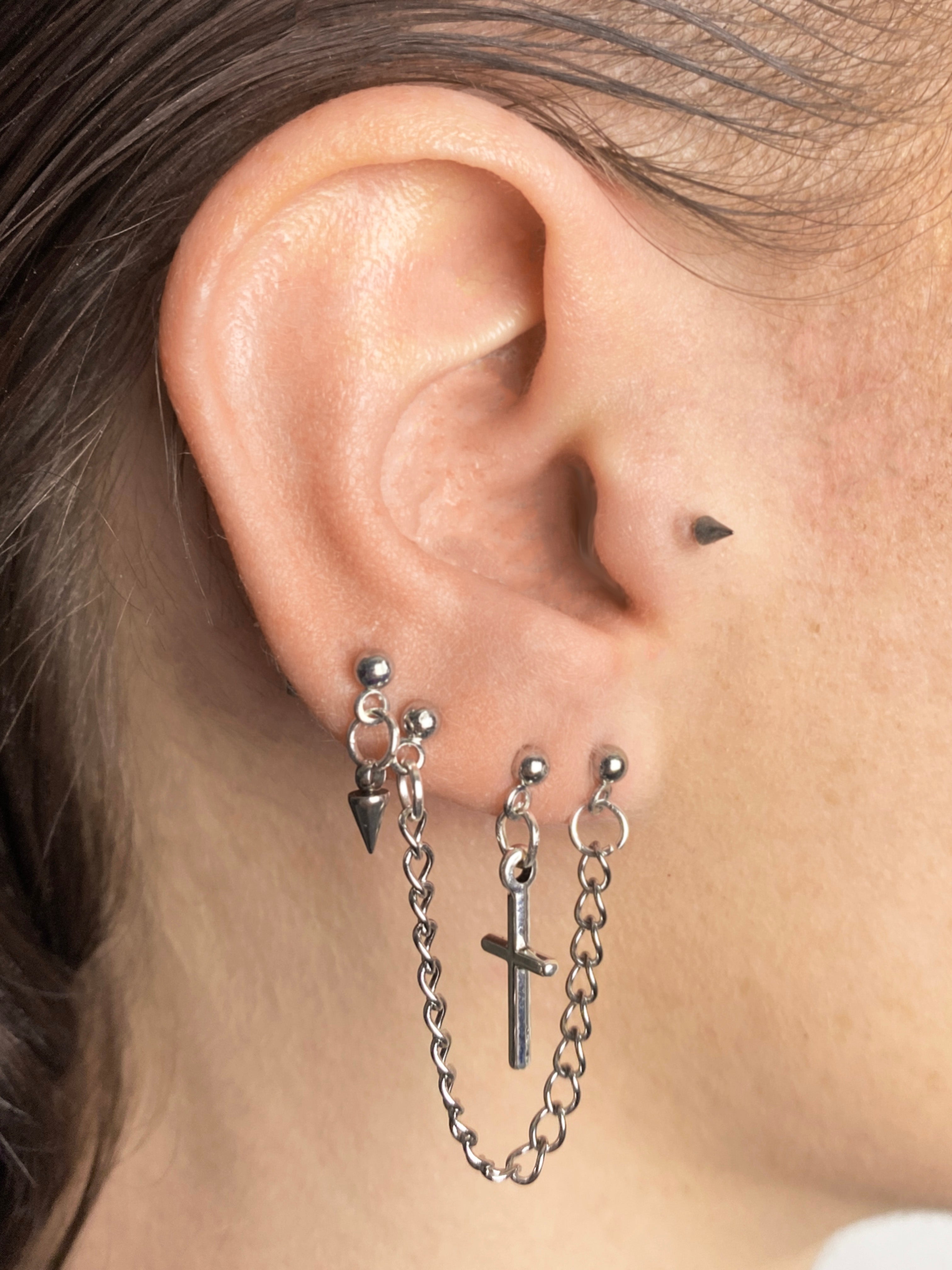 Boucle d'oreille sans chaîne de taureau