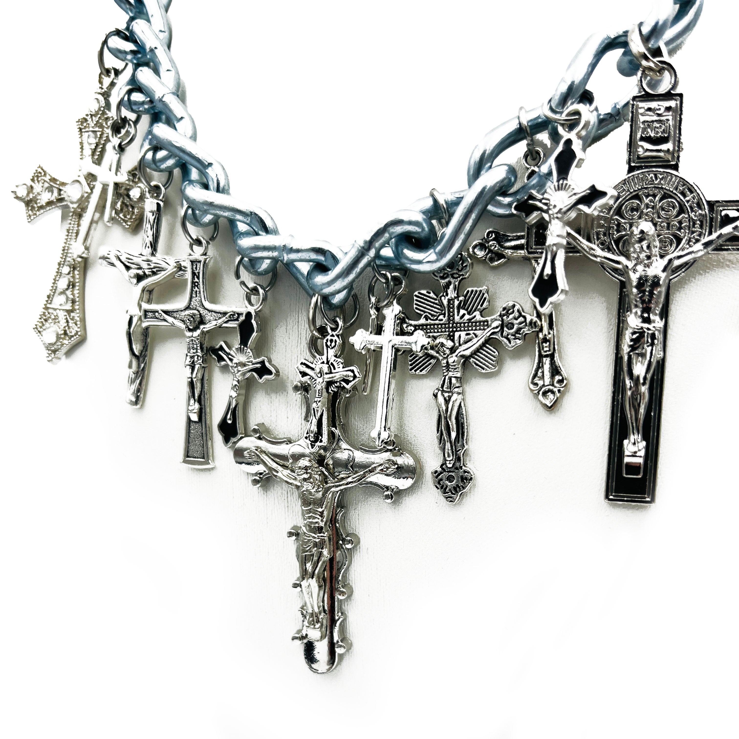 Collier ras du cou avec breloque confession 