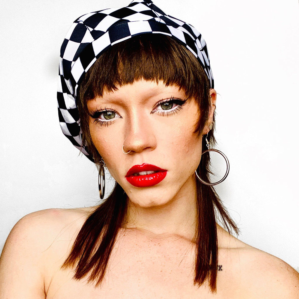 Check Mate Checkerboard Flat Cap