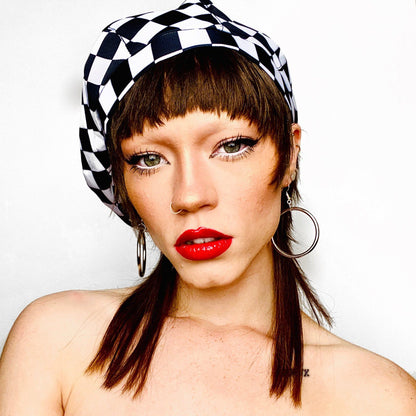 Check Mate Checkerboard Flat Cap