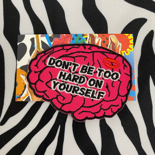 Kiss Ur Brain Embroidered Patch