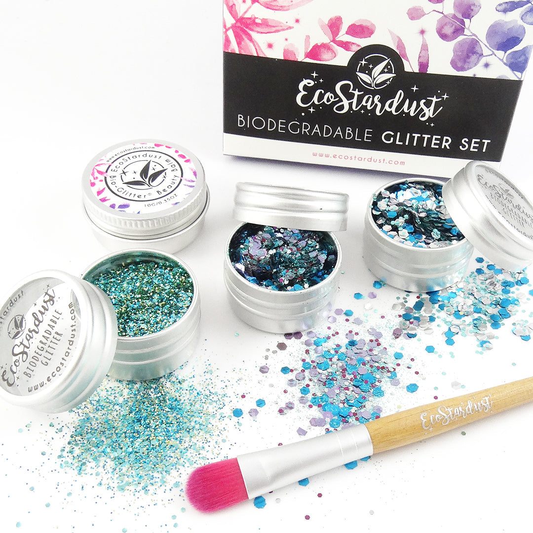 Coffret de paillettes biodégradables sirène 