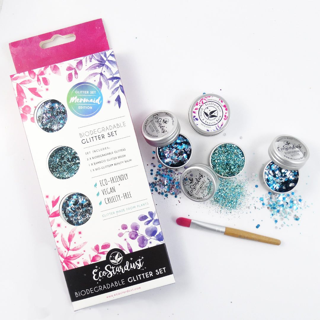Coffret de paillettes biodégradables sirène 