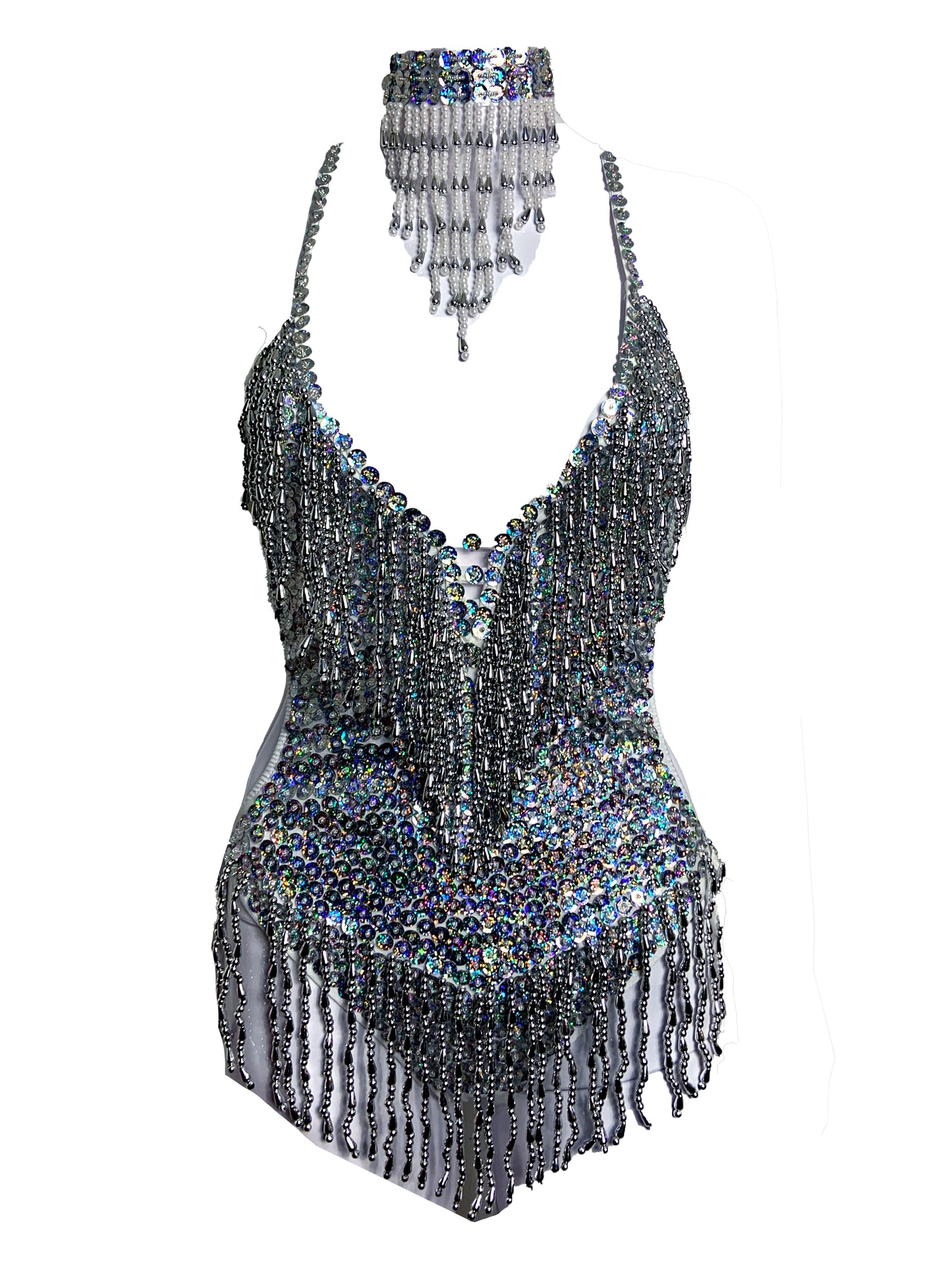 Satine Sequined Bodysuit