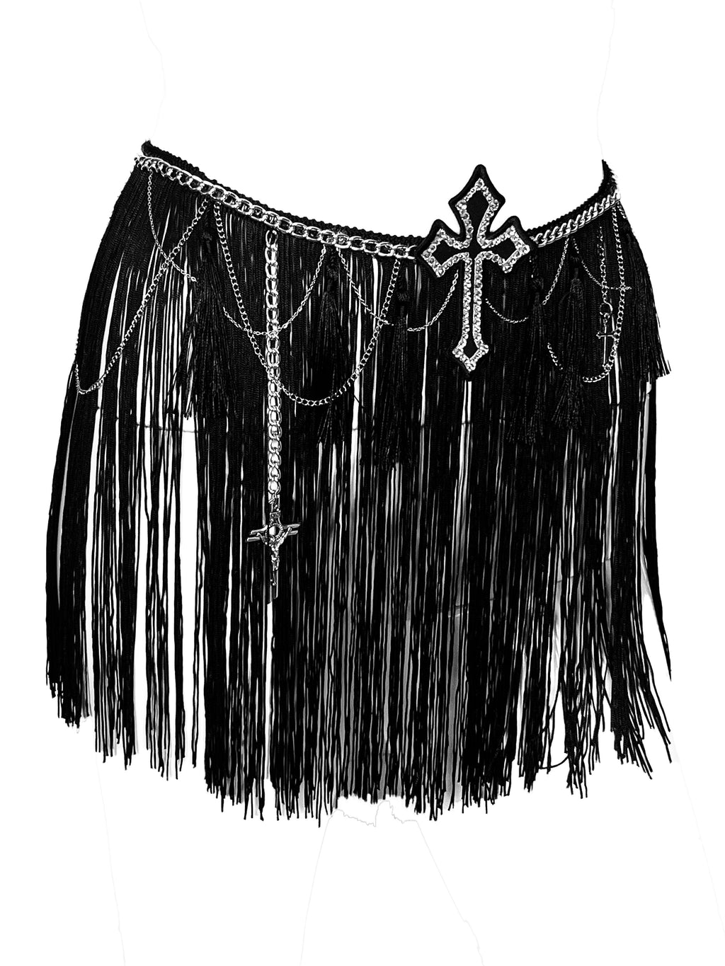 Jupe/ceinture à franges Love Gun