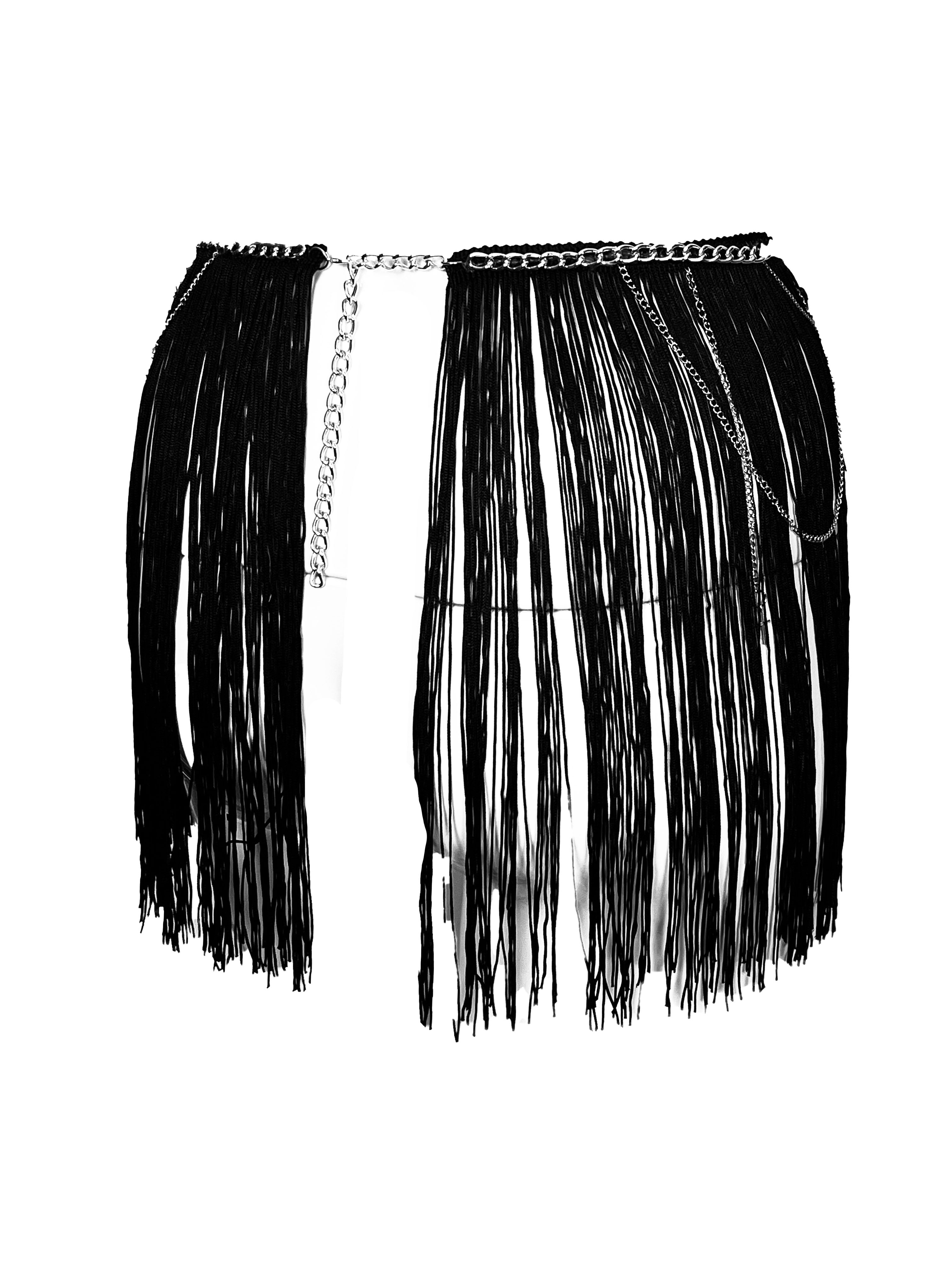Jupe/ceinture à franges Love Gun