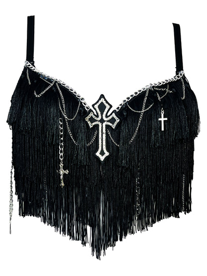 Hotter Than Hell Fringe Bra